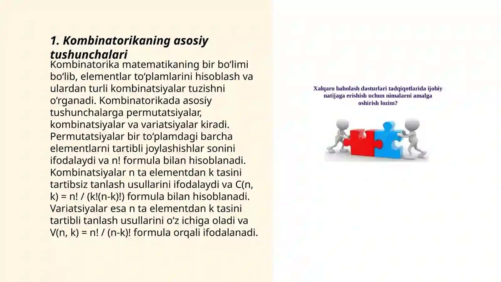 Kombinatorika elementlari topshiriqlari 3