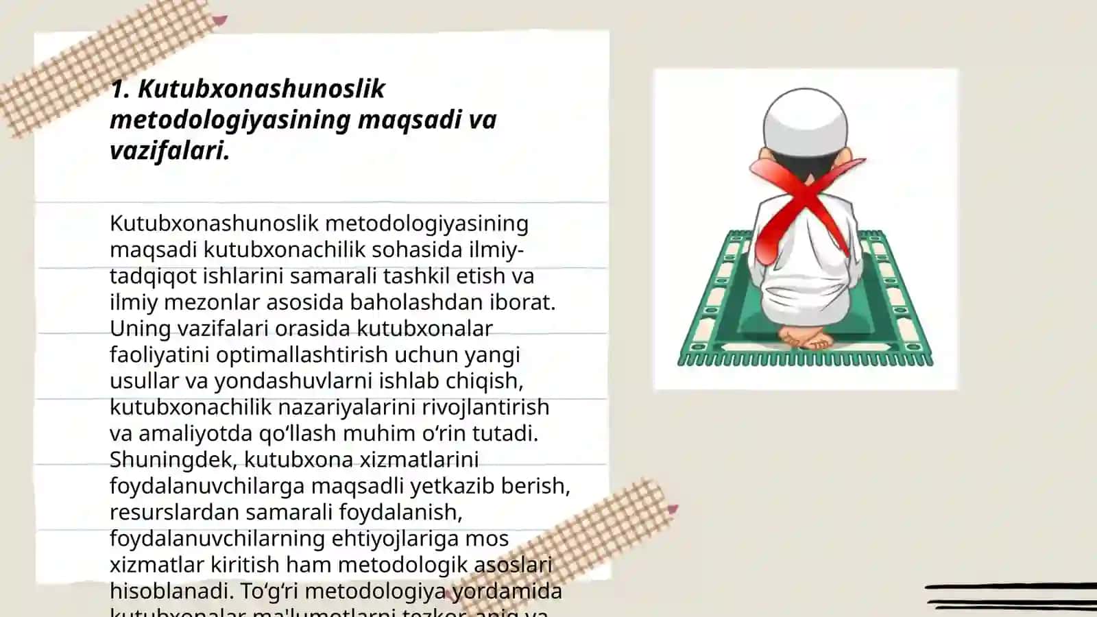Kutubxonashunoslik fanining metodologiyasi 3