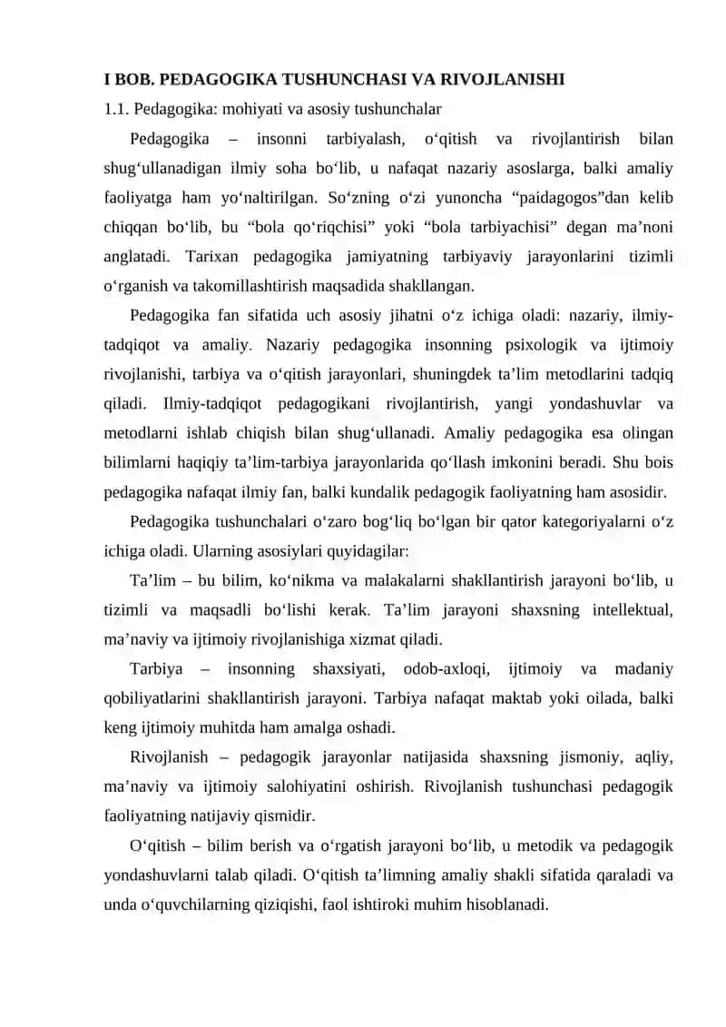 Ijtimoiy pedagogika va pedagogika kategoriyalar 3