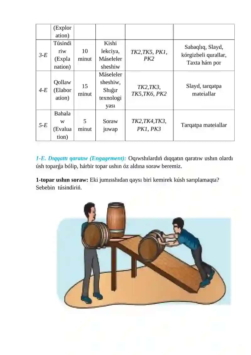 "DENENIŃ QÍYA TEGISLIKTEGI QOZǴALÍSÍ" 3