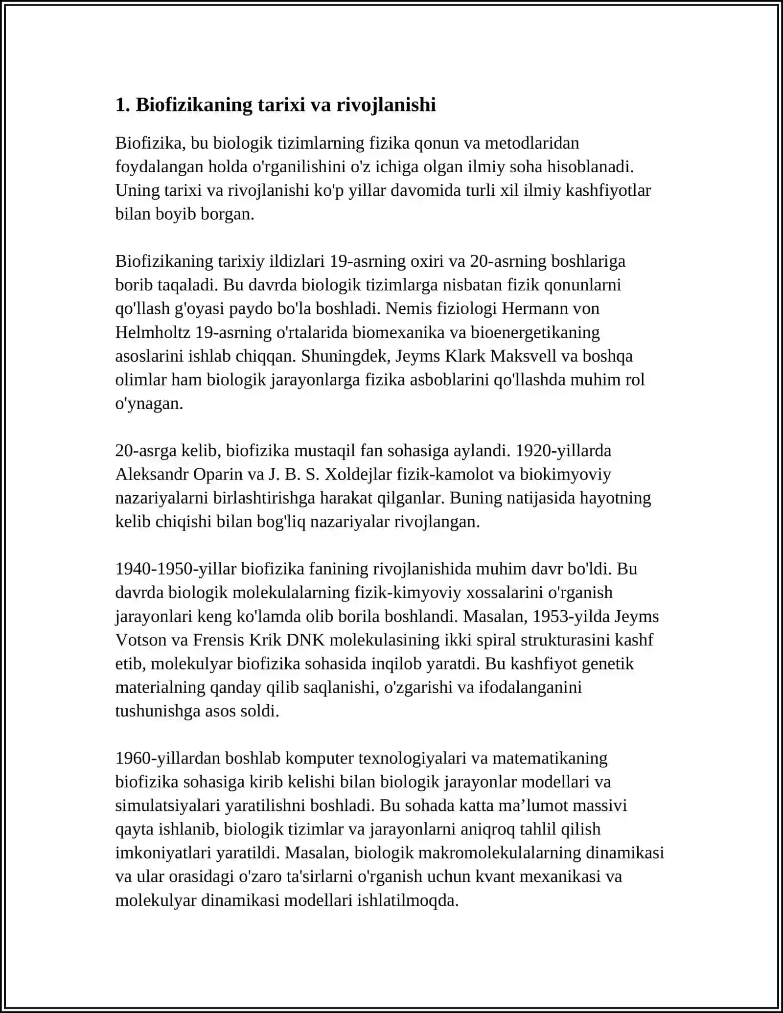 BIOFIZIKA FANI VA UNING RIVOJLANISHI 3