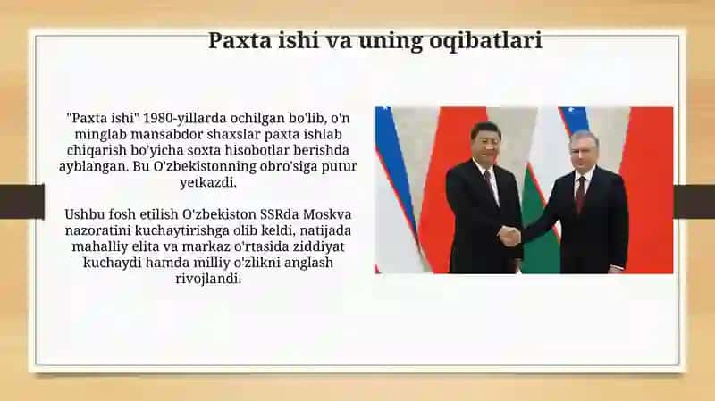 Paxta ishi va uning oqibatlari 3