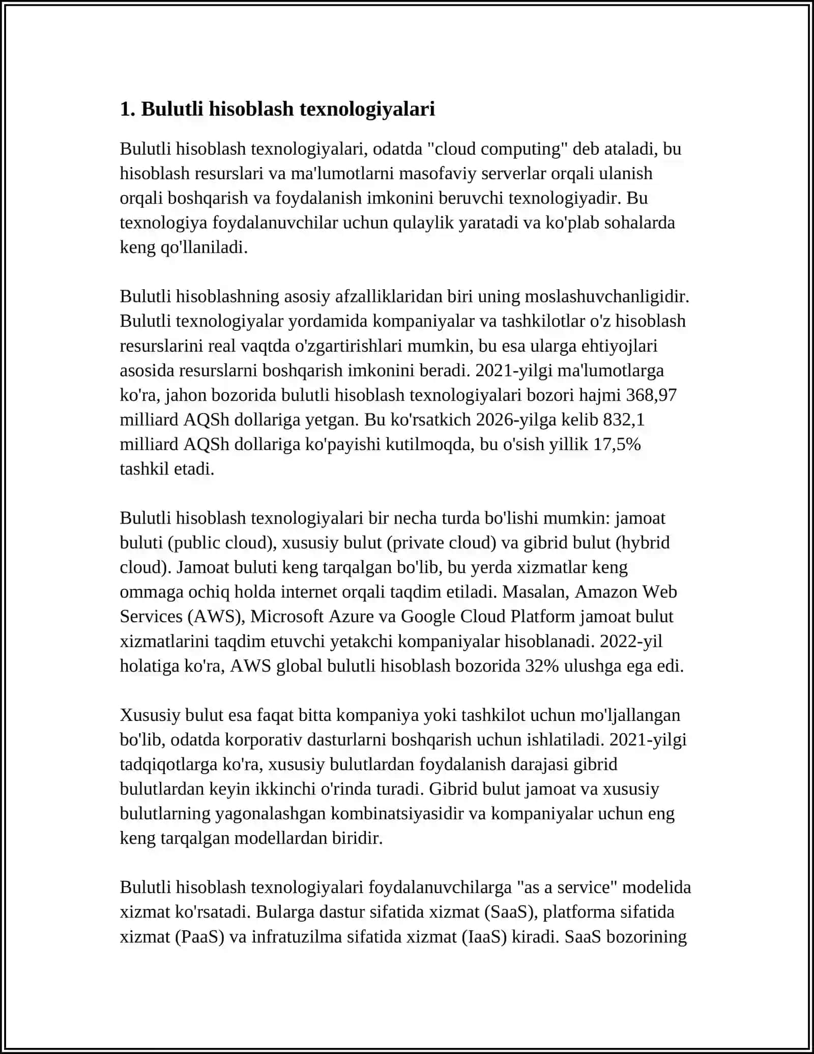 Bulutli hisoblash texnologiyalari 3