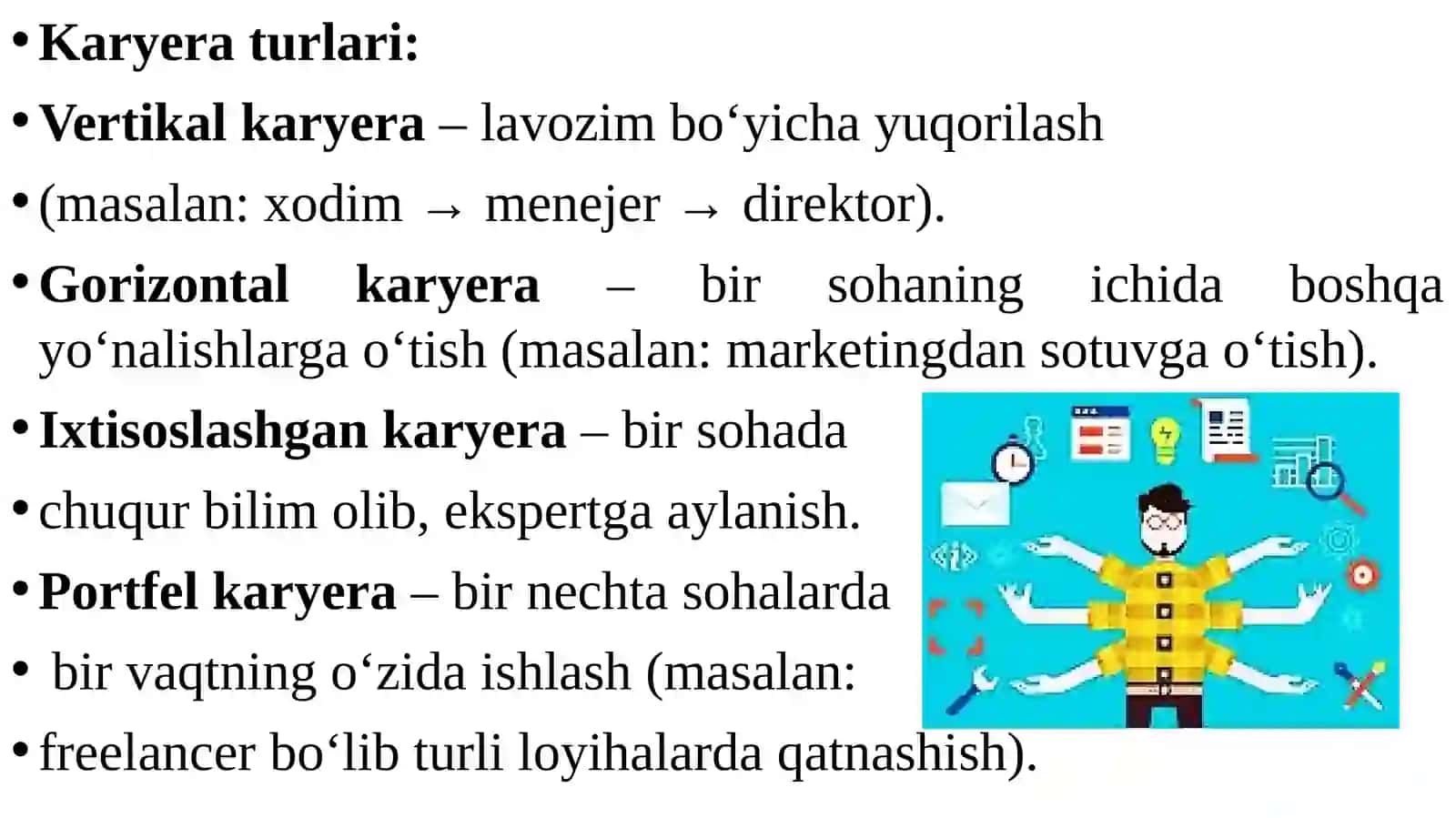 SHAXSNING KASB MAHORATIDAGI YUKSALISHI 3