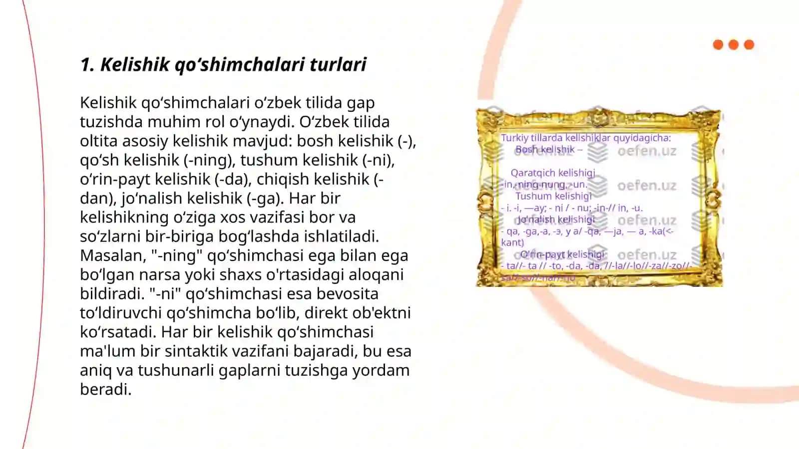 Kelishik qoʻshimchalari 3