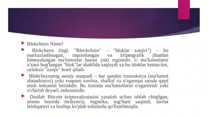 Blokcheyn Nima? 3