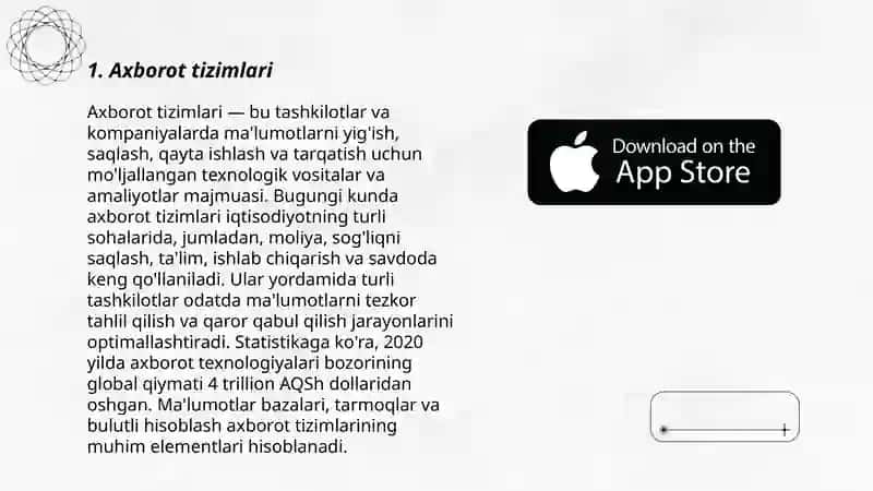 Turizm korxonasida mavjud axborotlar oqimi 3