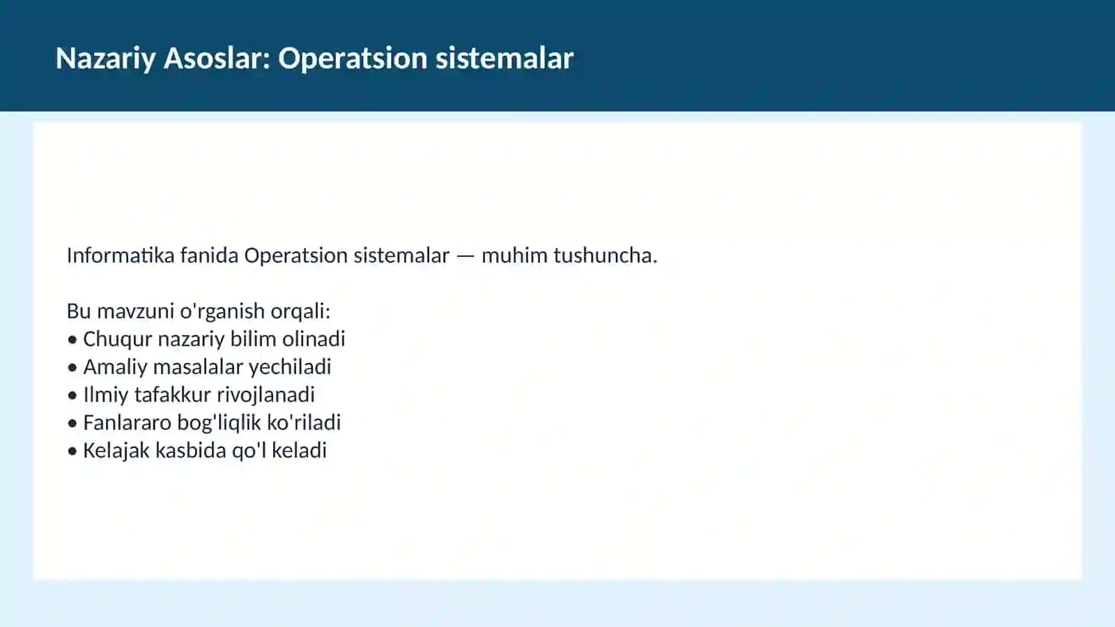 Kompyuter tarixi Dars Ischlama 3