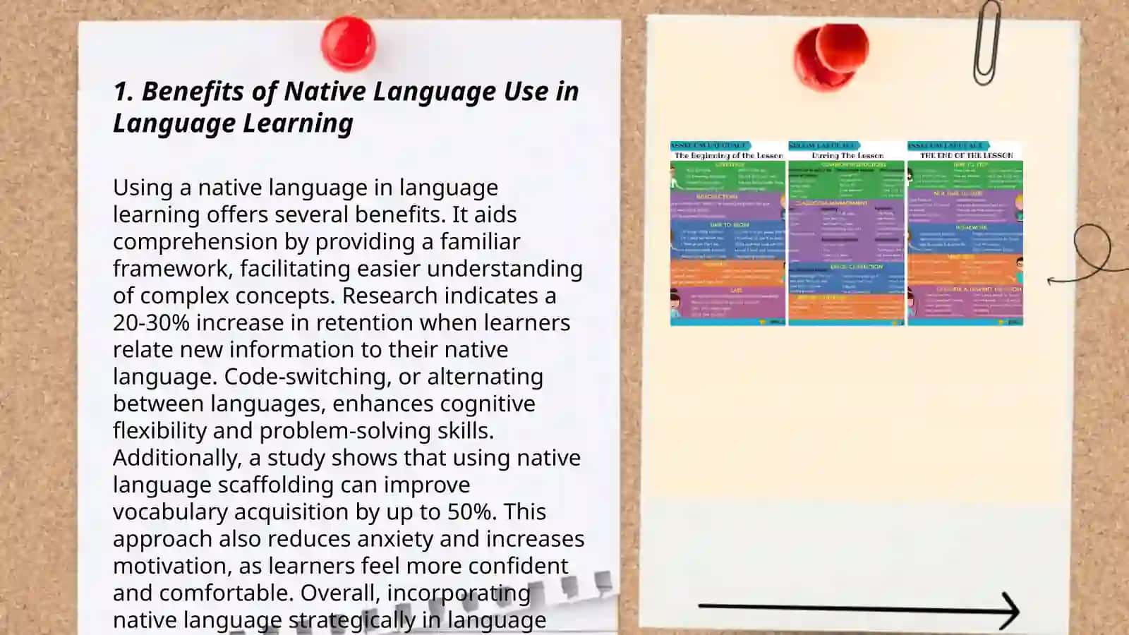 The Use of Native Language in the Classroom 3