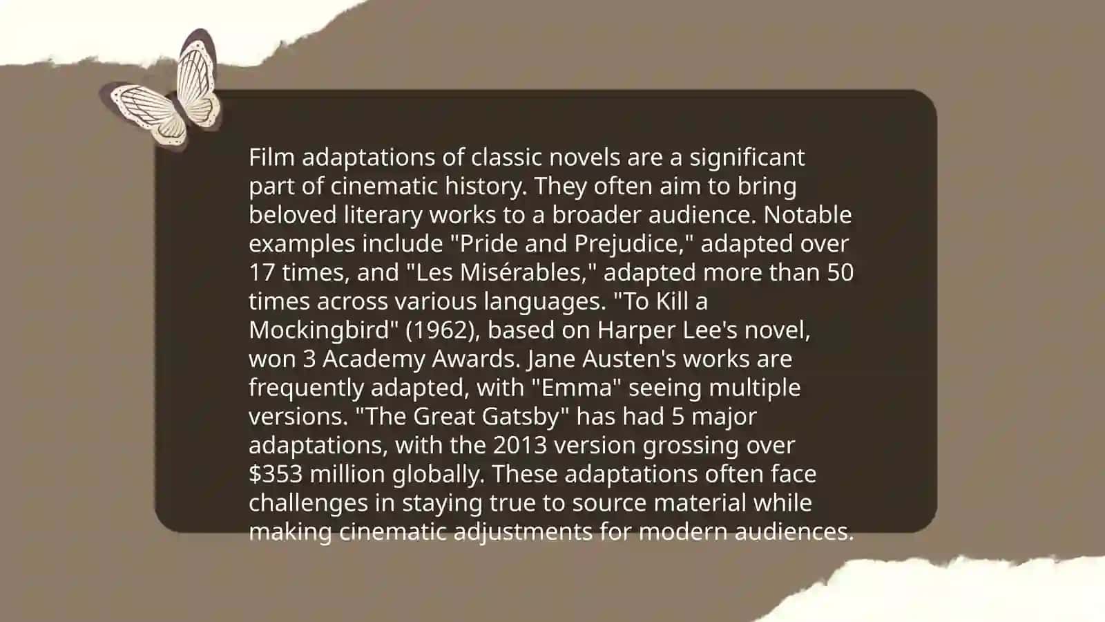 Film Adaptations of Classic Novels 3