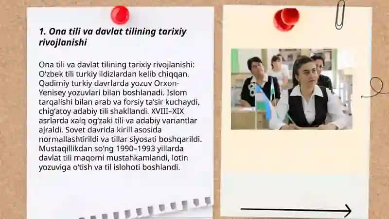 Ona tili - Davlat Tili 3