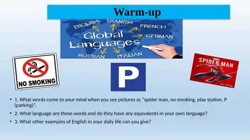 Ubiquity of English 3