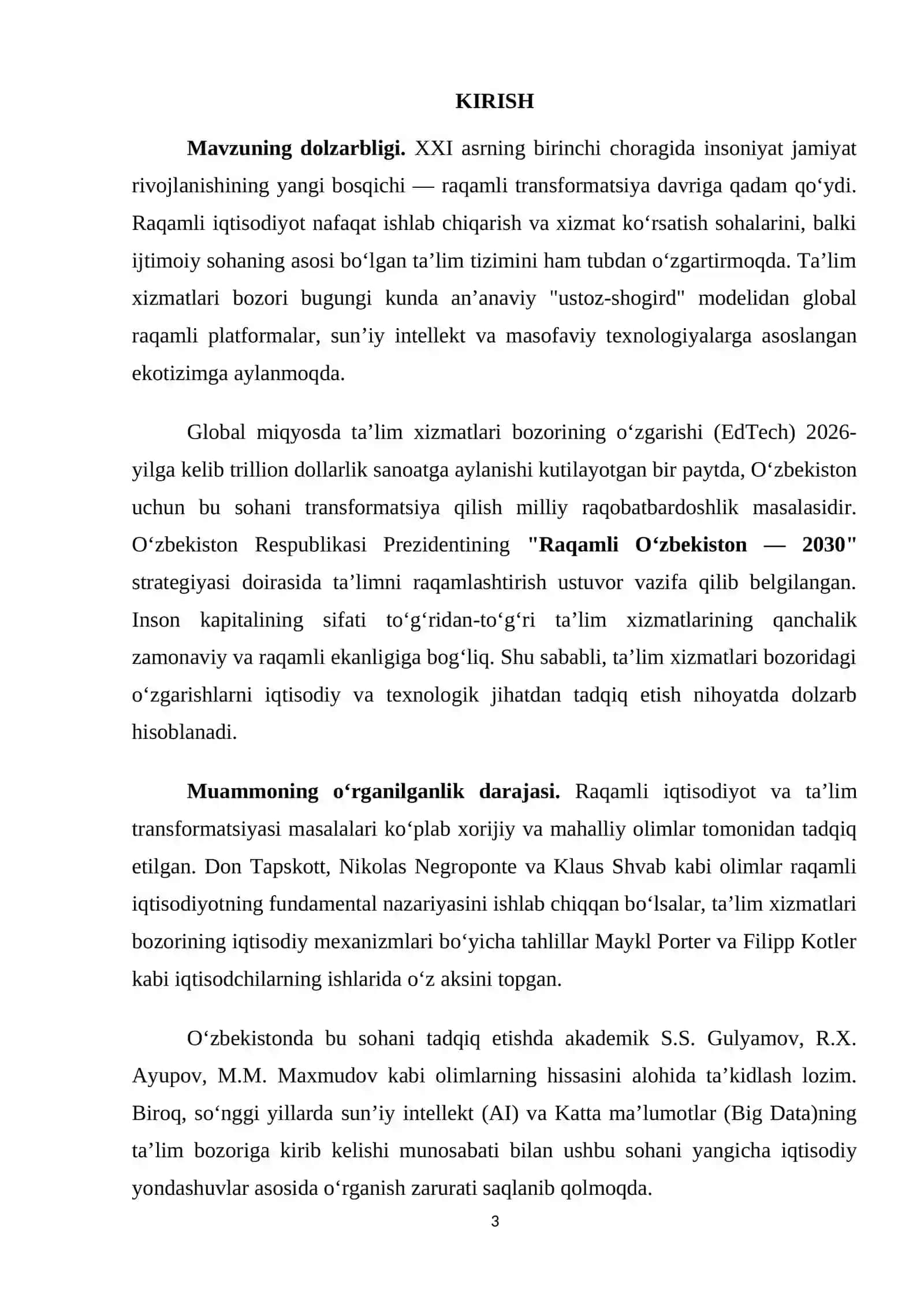 RAQAMLI IQTISODIYOTDA TA’LIM XIZMATLARINING NAZARIY ASOSLARI 3