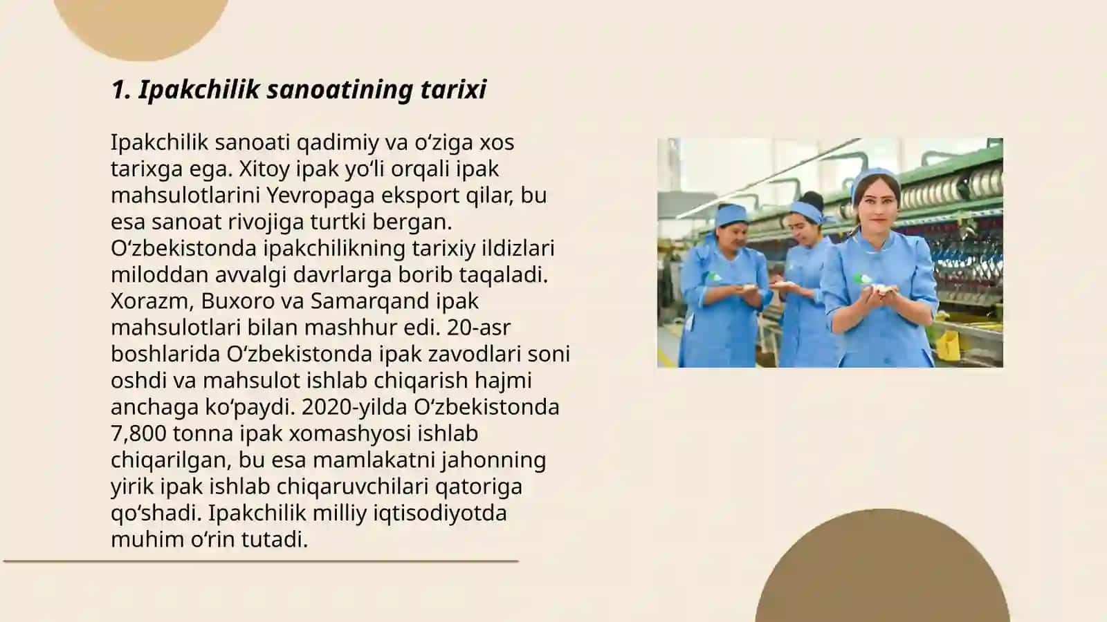 Ipakchilik sohasining rivojlanishi 3