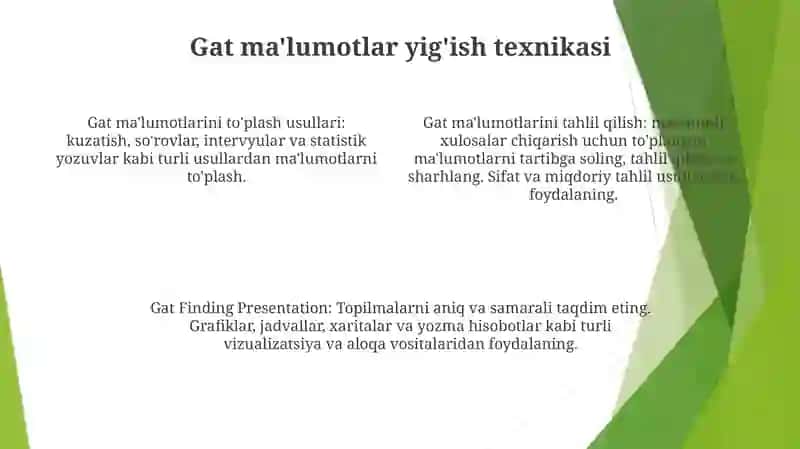 Gat MaʼLumotlari Tahlili 3