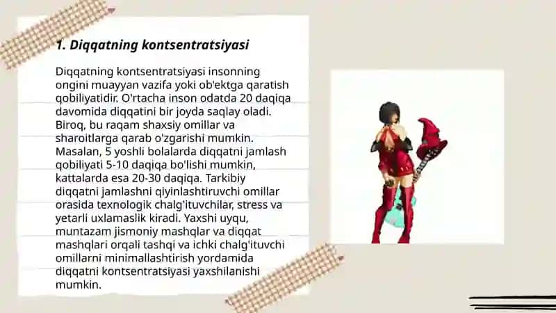 Diqqatning kontsentratsiyasi 3