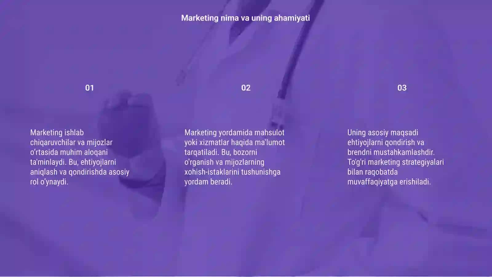 Marketing va ehtiyojni qondirish 3