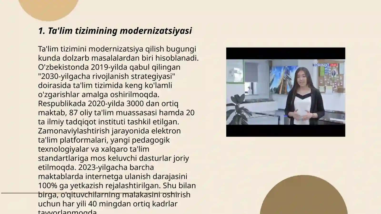 Ta'lim tizimining modernizatsiyasi 3
