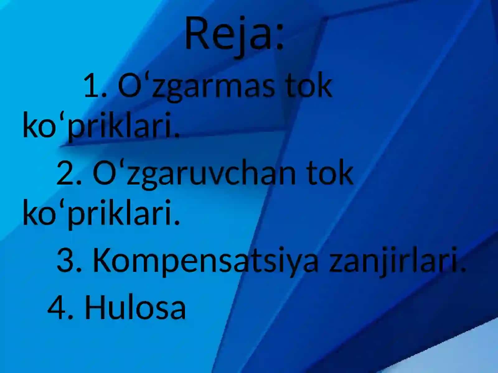 Elektr oʻlchash texnikasi ko'priksimon oʻlchov 3