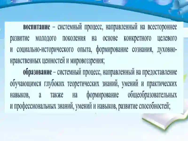 Теория воспитания и виды воспитания 3