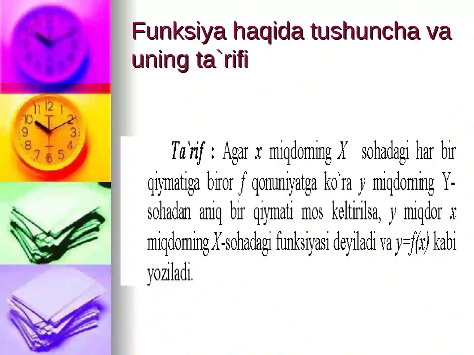 Funksiya ustida amallar 3