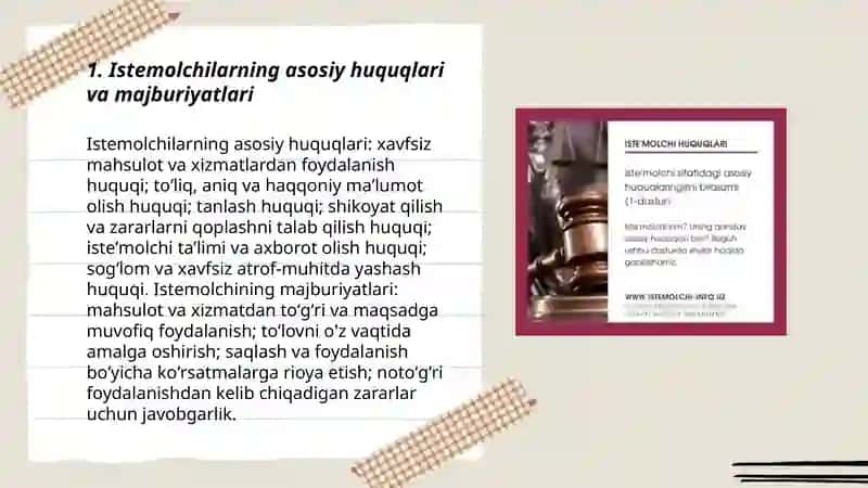 Istemolchilarning huquqlari va konsyumerizm 3