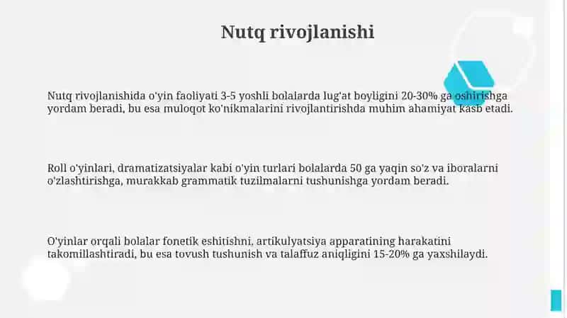 Nutq rivojlanishi 3