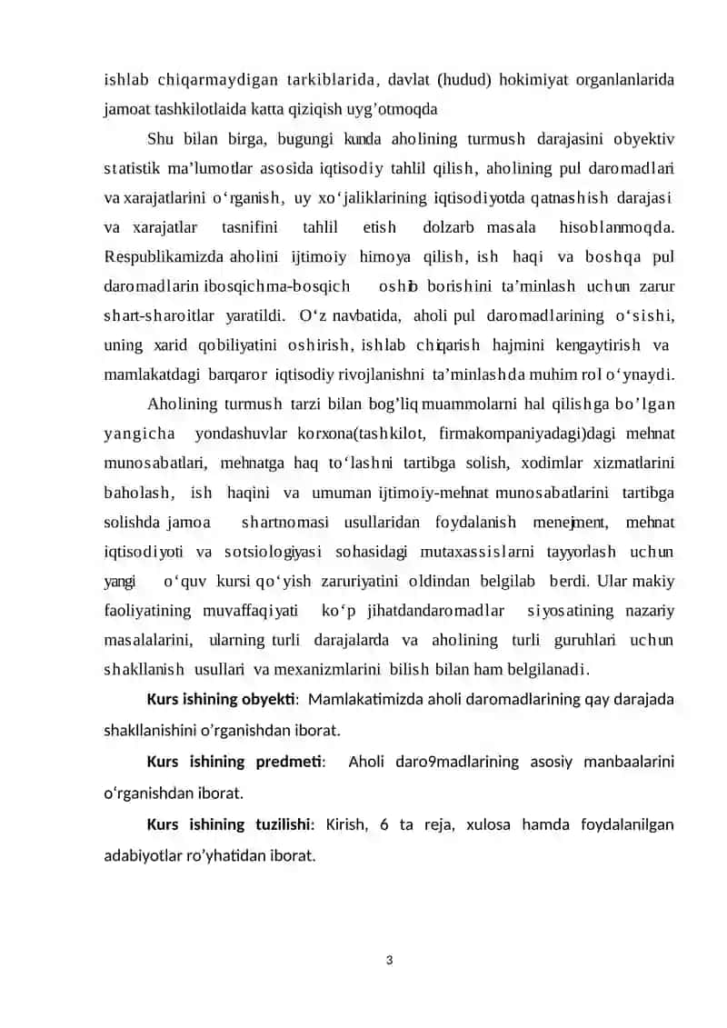 Aholi daromadlarini oshirish omillari va istemol savati 3