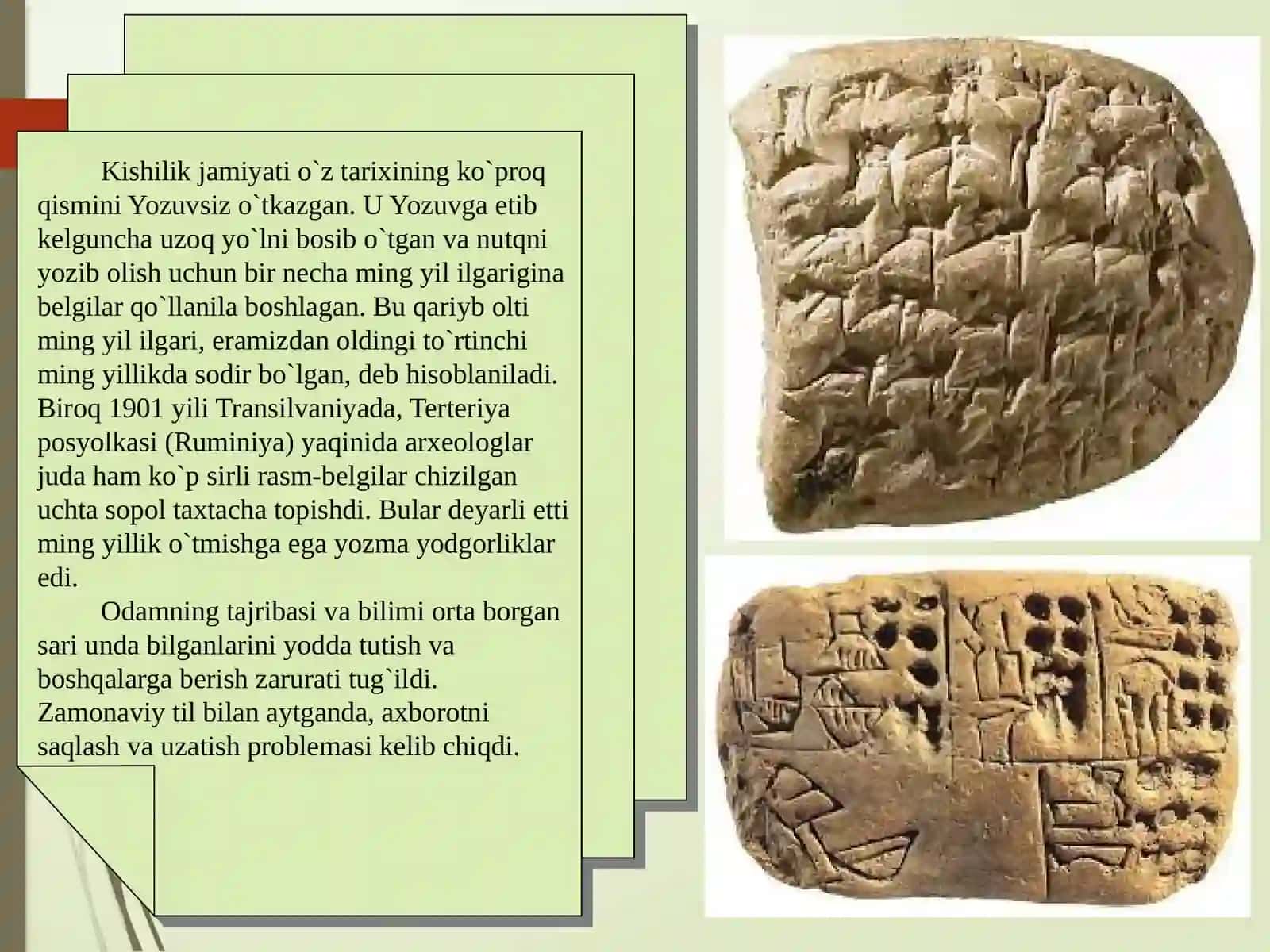 O'zbek tilining yozuv tizimlari taraqqiyoti 3