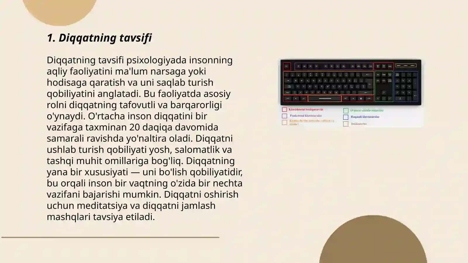 Diqqat turlari 3