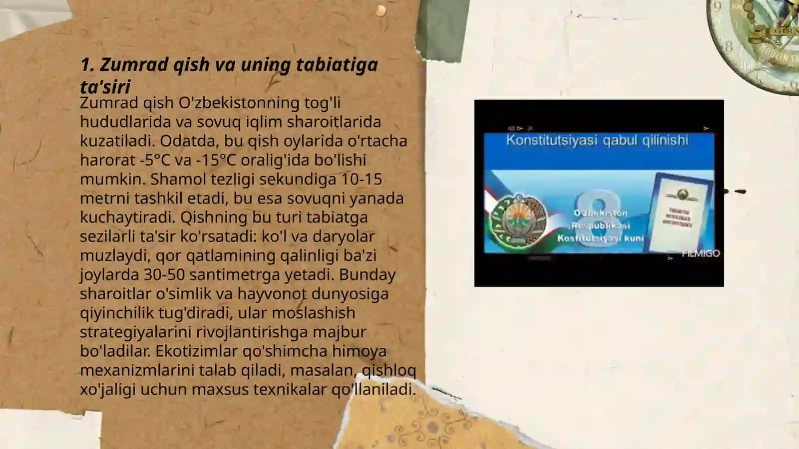Zumrad qish va uning tabiatiga ta'siri 3