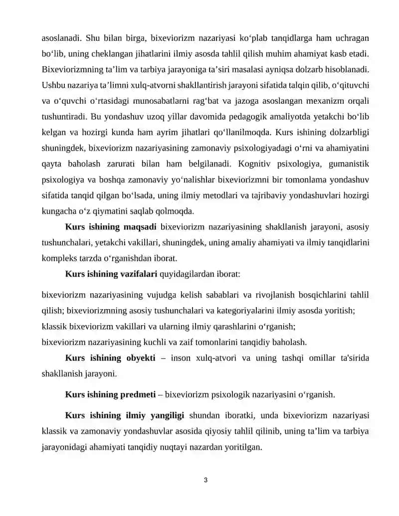 Bixeviorizm psixologik nazariyasi 3