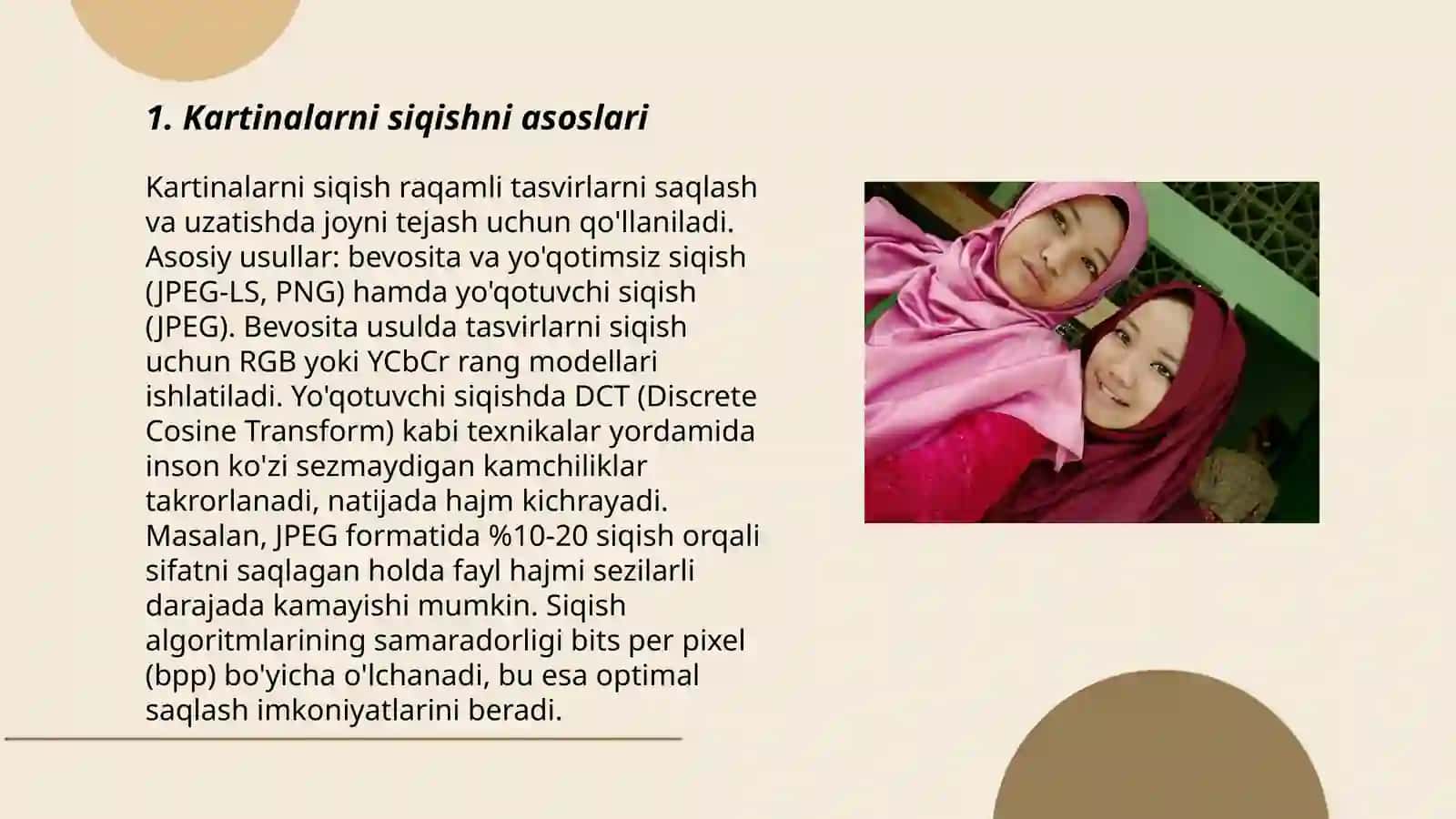 Kartinalarni siqishni asoslari 3