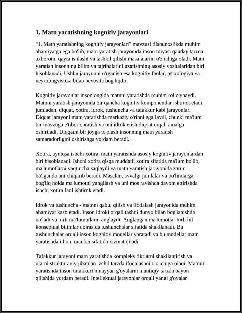 TILSHUNOSLIKDA MATN YARATISH JARAYONLARI 3