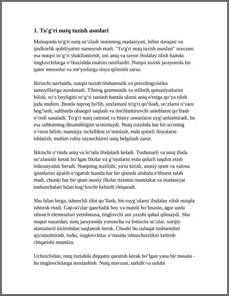 MULOQOTDA TOGRI NUTQ SOZLASH 3