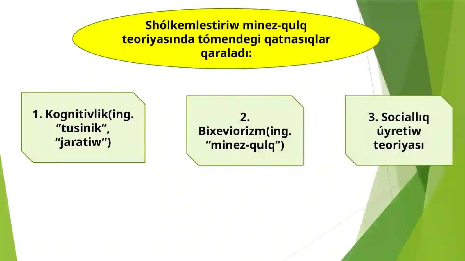 Shólkemlestiriw minez-qulq 3