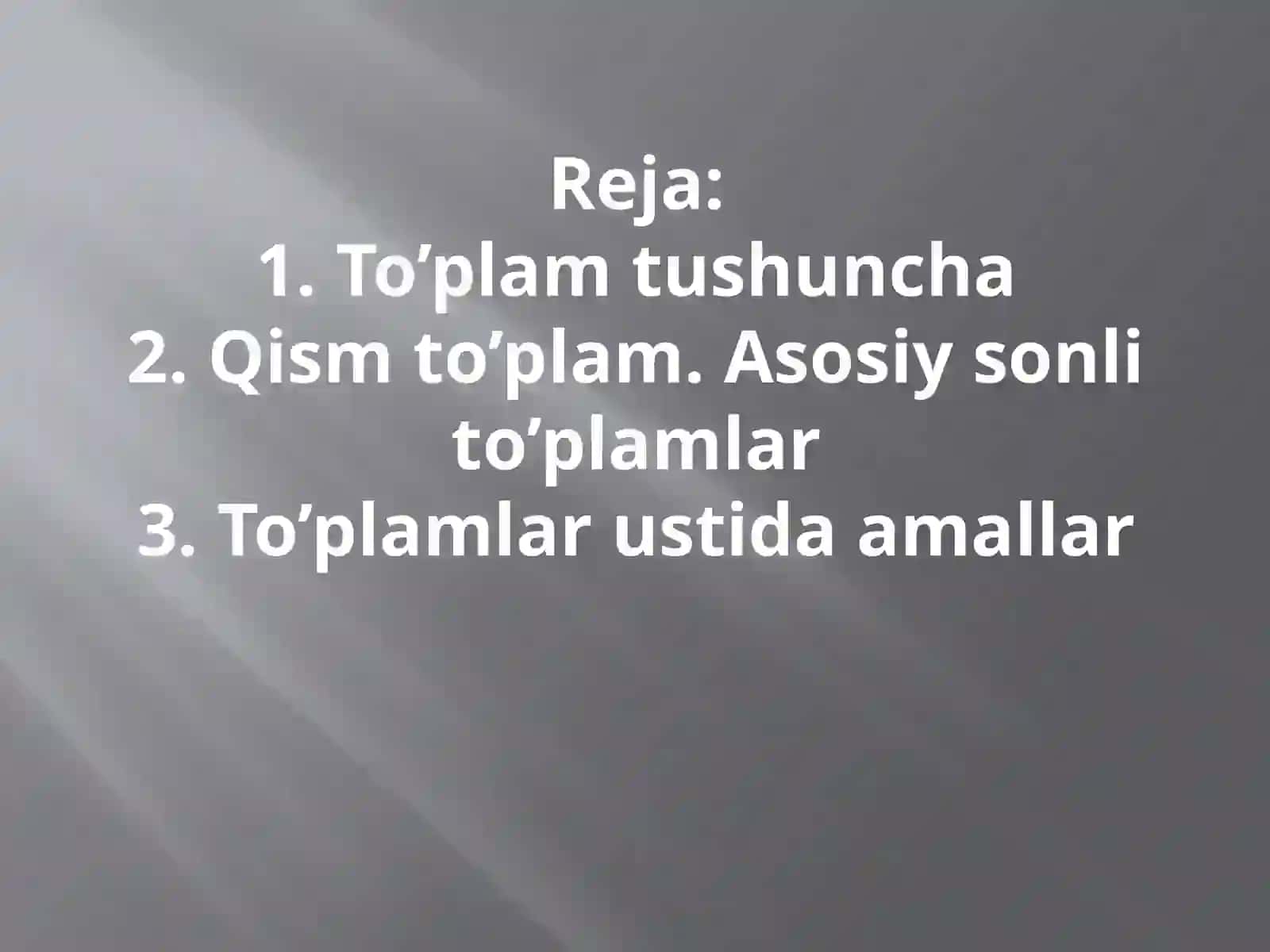 Matematik analiz fanidan mustaqil ish 3