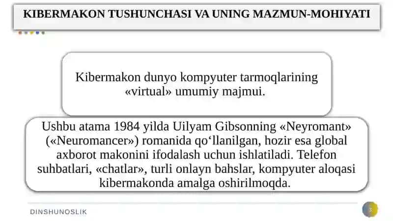 KIBERMAKONDA DIN OMILI 3