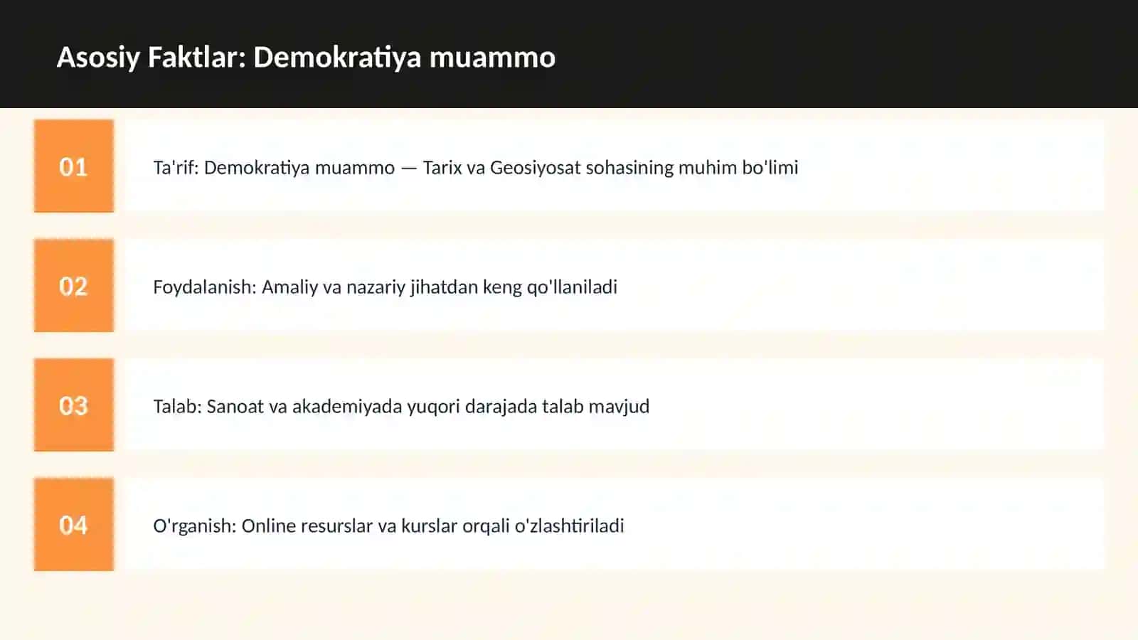 Demokratiya muammo 3