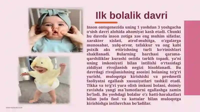 ILK BOLALIK DAVRIDA PSIXIK RIVOJLANISH 3