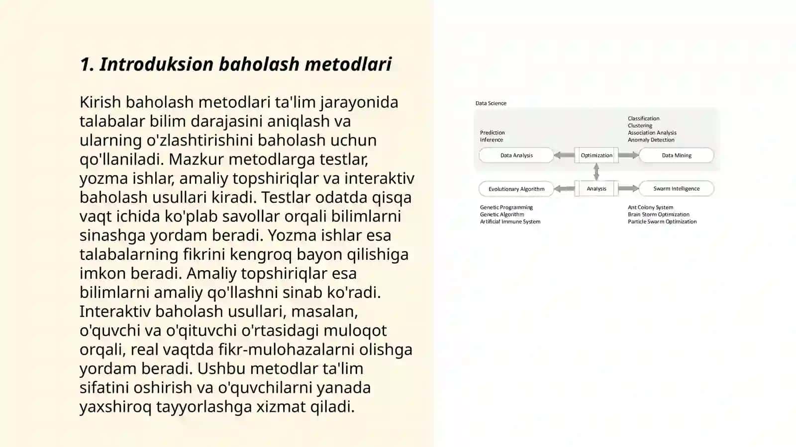 Introduksion baholash uslublari 3
