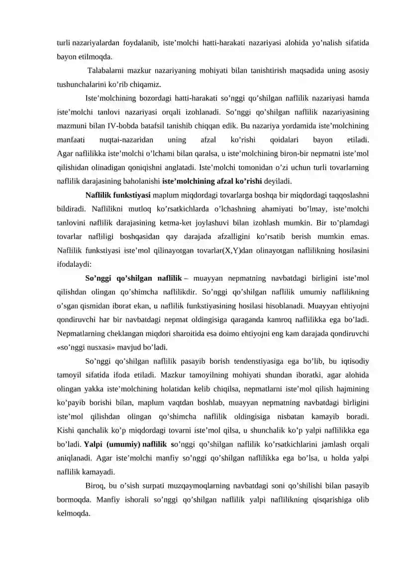 Iste’molchilar xulqi nazariyasi 3