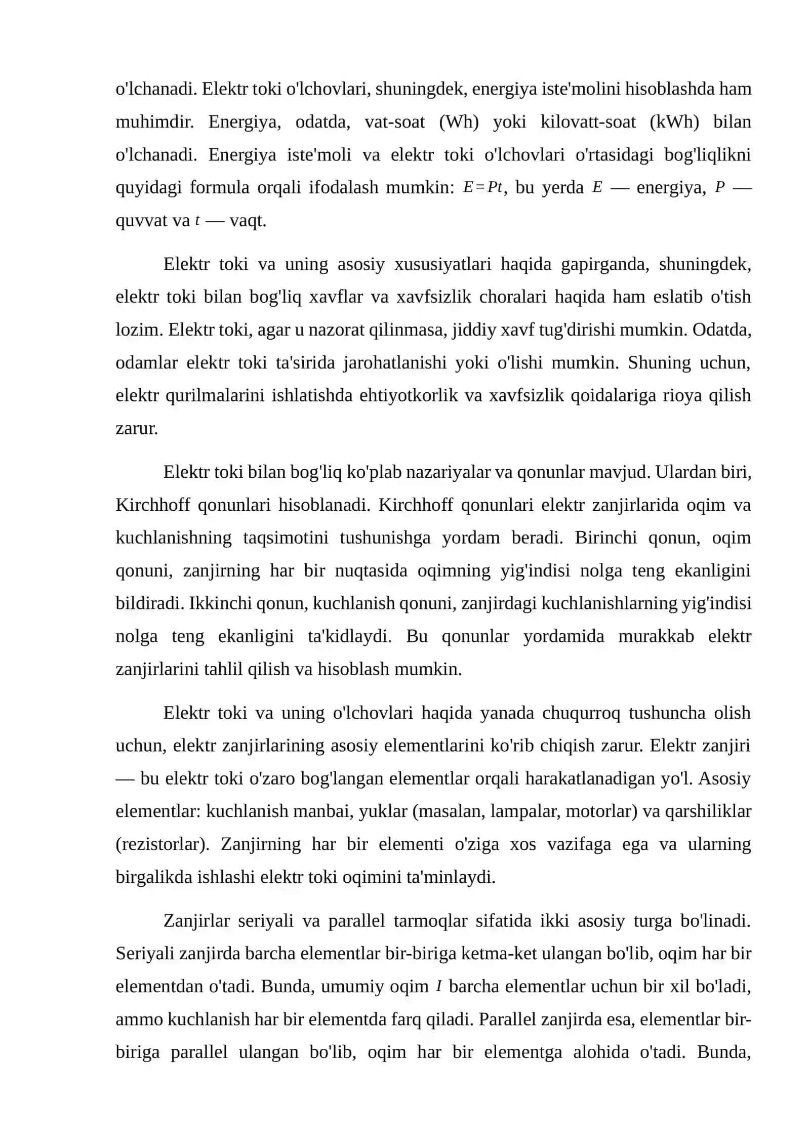 Elektr toki bajargan ishi. 3
