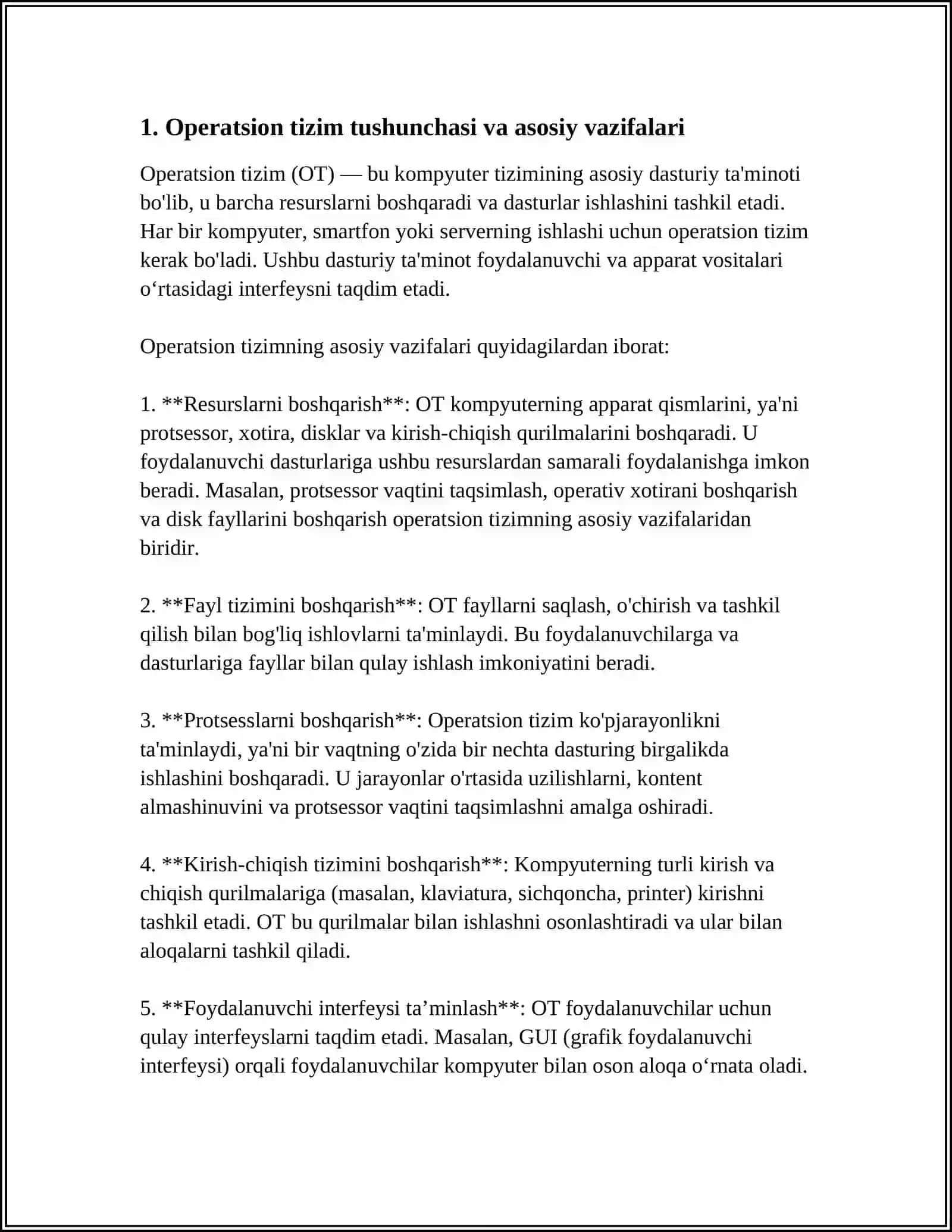 OPERATSION SISTEMA TURLARI VA VAZIFALARI 3