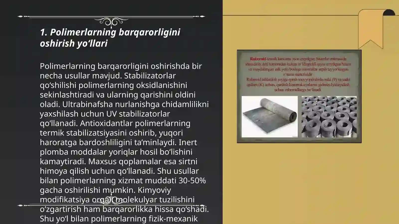 Polimerlarning barqarorligini oshirish yo‘llari 3