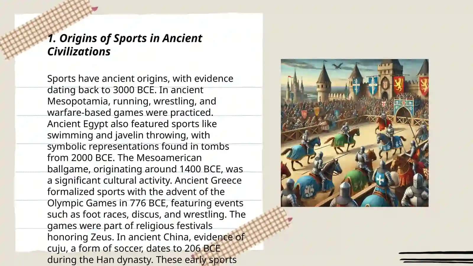 Origins of Sports in Ancient Civilizations 3
