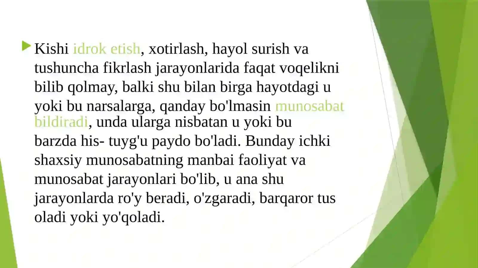 SHAXSNING HISSIY VA IRODAVIYSOHASI 3