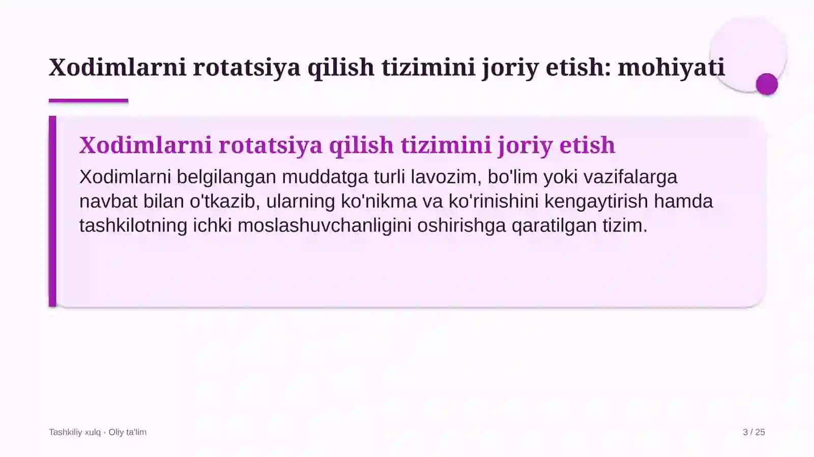 fintex kompaniyalarida xodimlarni rotatsiya qilish tizimini joriy etish 5391 3