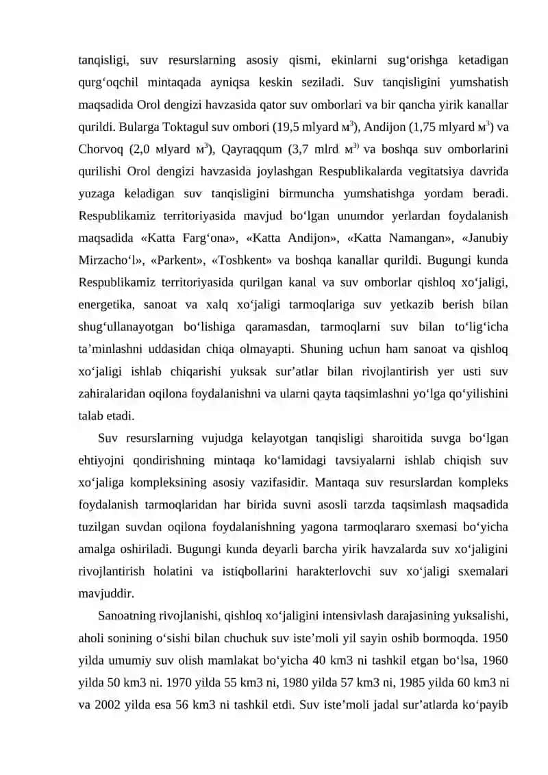 Suv manbalari va ulardan foydalanish 3
