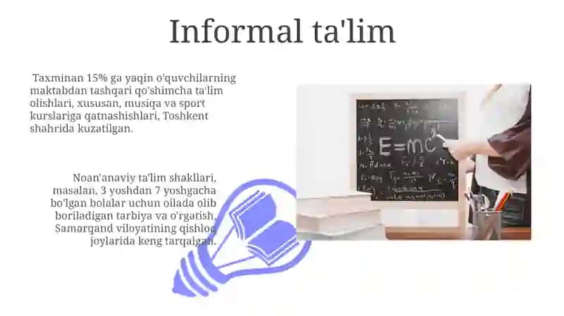 Ta'lim turlari va shakllarining tasnifi 3